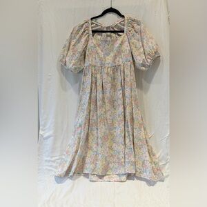 Gorgeous Floral linen cotton summer  dress